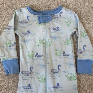 The Beaufort Bonnet Company Knox’s Night Night Lucky Ducks Footie Sleeper 12-18m